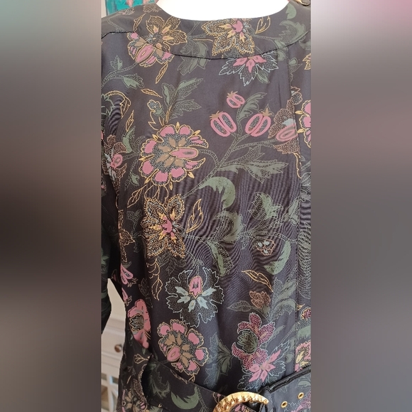 Vintage Willy's Influence Floral Dress With Matching Belt - Picture 3 of 11